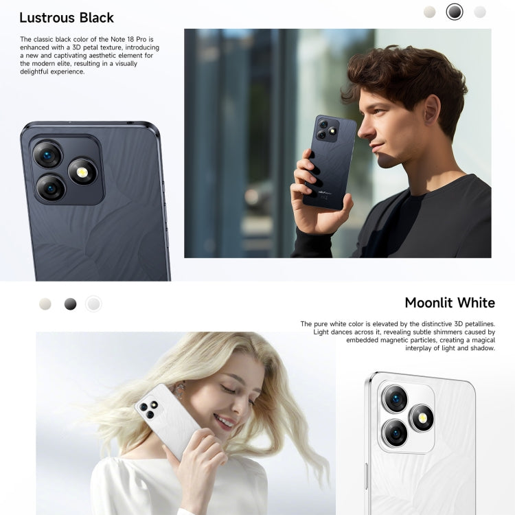 Ulefone Note 18 Pro, 6GB+256GB, Face ID & Side Fingerprint, 6.78 inch Android 14 MediaTek Helio G91 MTK6769 Octa Core, Network: 4G, Dual SIM, OTG, NFC Ulefone Note 18 Pro, 6GB+256GB, Face ID & Side Fingerprint, 6.78 inch Android 14 MediaTek Helio G91 MTK6769 Octa Core, Network: 4G, Dual SIM, OTG, NFC